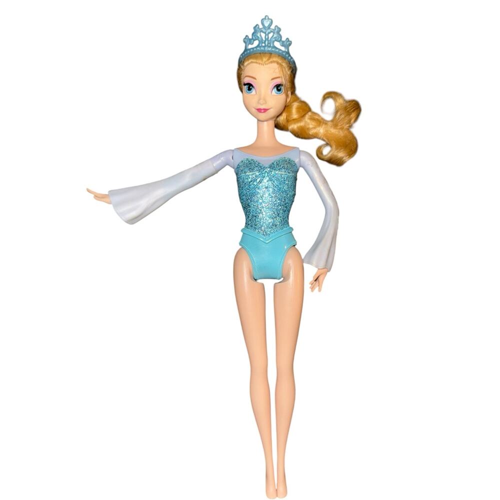 Frozen 2014 Disney Princess Elsa 12" w/snowflake launcher light arm & Crown